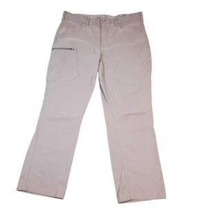 Eddie Bauer Mens Tech Pants Gray Hiking Outdoor Size 38x30 Active Stretch